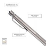RovyVon Commander C20 Ti Tac Pen Sandblasted_06 | Knives | Survival, Outdoor, EDC