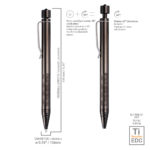 RovyVon Commander C20 Ti Tac Pen Vintage Brass_05 | Knives | Survival, Outdoor, EDC