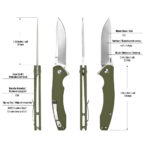 Kubey Knives Pretender KU178 Green_08 | Knives | Survival, Outdoor, EDC