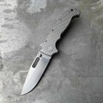 Demko Knives - MGAD20S Clip Point 20CV Textured Titanium 01 | Knives | Survival, Outdoor, EDC
