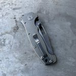 Demko Knives - MGAD20S Clip Point 20CV Textured Titanium 03 | Knives | Survival, Outdoor, EDC